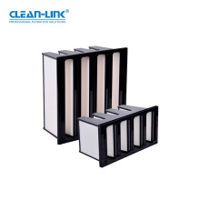 99.99% High Efficiency W V-Bank Shape HEPA Filter